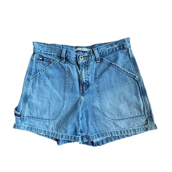 Tommy Hilfiger Womens Denim Jeans Distressed High Waist Boho Jorts - Picture 12 of 12